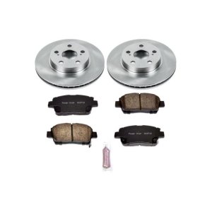 Toyota Prius Brake Kit - Front - PowerStop - Z17 Direct Replacement Kit: Rotors, Ceramic Pads with Hardware - `04-`09 Toyota Prius Brake Kit - Front - PowerStop - Z17 Direct Replacement Kit: Rotors, Ceramic Pads with Hardware - `04-`09