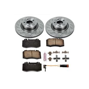 Mercedes-Benz CL500 Brake Kit - Front - PowerStop - Autospecialty Rotors + Z17 Ceramic Pads - `00-`03