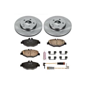 Mercedes-Benz E320 Brake Kit - Front - PowerStop - Z17 Stock Replacement Rotors + Z17 Evolution Plus Ceramic Pads - `03-`05 Mercedes-Benz E320 Brake Kit - Front - PowerStop - Z17 Stock Replacement Rotors + Z17 Evolution Plus Ceramic Pads - `03-`05