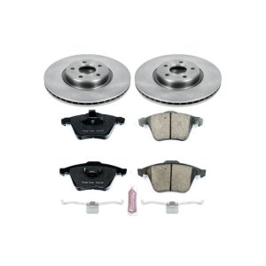 Volvo C70 Brake Kit - Front - PowerStop - Autospecialty Rotors + Z17 Evolution Plus Ceramic Pads - `06-`13
