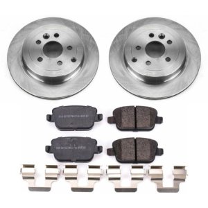 Land Rover LR2 Brake Pads + Rotors - Rear - PowerStop - Autospecialty Rotors + Z17 Evolution Plus Ceramic Pads - `08-`12 Land Rover LR2 Brake Pads + Rotors - Rear - PowerStop - Autospecialty Rotors + Z17 Evolution Plus Ceramic Pads - `08-`12