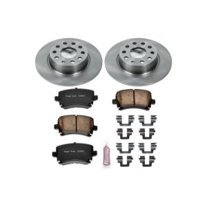 Audi A3 Quattro Brake Kit - Rear - PowerStop - Z17 Evolution Plus Ceramic Pads + Autospecialty Rotors - 2013