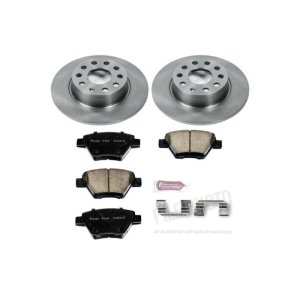 Audi A3 Brake Kit - Rear - PowerStop - OE Style Replacement Rotors + Z17 Evolution Plus Ceramic Pads - `10-`12 Audi A3 Brake Kit - Rear - PowerStop - OE Style Replacement Rotors + Z17 Evolution Plus Ceramic Pads - `10-`12