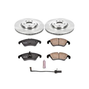 Audi A4 Brake Kit - Front - PowerStop - Z17 Evolution Plus Ceramic Pads + Autospecialty Rotors - `12-`16
