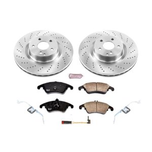 Mercedes-Benz C250 Brake Kit - Front - PowerStop - Autospecialty Rotors + Z17 Evolution Plus Ceramic Pads - `12-`15 Mercedes-Benz C250 Brake Kit - Front - PowerStop - Autospecialty Rotors + Z17 Evolution Plus Ceramic Pads - `12-`15