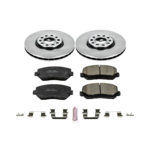 Chrysler 200 Brake Pads + Rotors - Front - PowerStop - Autospecialty Rotors + Z17 Evolution Plus Pads - `15-`17 Chrysler 200 Brake Pads + Rotors - Front - PowerStop - Autospecialty Rotors + Z17 Evolution Plus Pads - `15-`17
