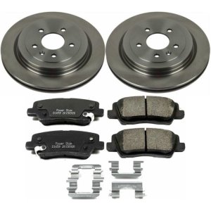 Cadillac ATS Brake Kit - Rear - PowerStop - Z17 Evolution Plus Ceramic Pads + Autospecialty Rotors - `13-`15