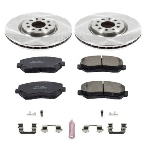 Chrysler 200 Brake Kit - Front - PowerStop - Z17 Evolution Plus Ceramic Pads + Autospecialty Rotors - `15-`17