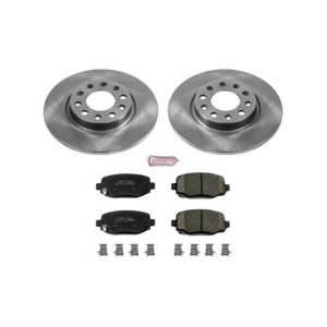Chrysler 200 Brake Kit - Rear - PowerStop - Autospecialty Rotors + Z17 Evolution Plus Ceramic Pads - `15-`17