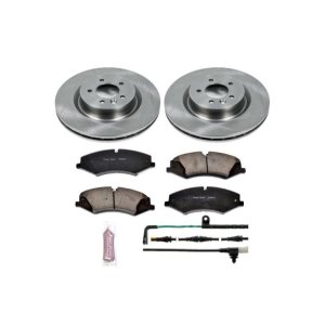 Land Rover LR4 Brake Pads + Rotors - Front - PowerStop - Autospecialty Rotors + Z17 Evolution Plus Ceramic Pads with Hardware and Pad Sensors - 2010 Land Rover LR4 Brake Pads + Rotors - Front - PowerStop - Autospecialty Rotors + Z17 Evolution Plus Ceramic Pads with Hardware and Pad Sensors - 2010