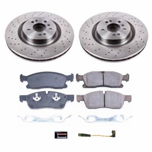 Mercedes-Benz GLE300d Brake Kit - Front - PowerStop - Autospecialty Rotors + Z17 Evolution Plus Ceramic Pads - 2016 Mercedes-Benz GLE300d Brake Kit - Front - PowerStop - Autospecialty Rotors + Z17 Evolution Plus Ceramic Pads - 2016