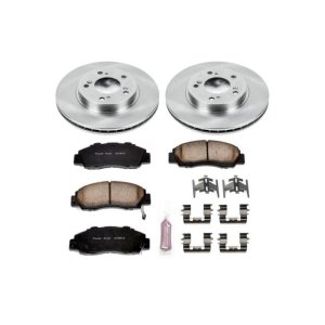 Honda CR-V Brake Kit - Front - PowerStop - Autospecialty Rotors + Z17 Evolution Plus Ceramic Pads - `97-`01 Honda CR-V Brake Kit - Front - PowerStop - Autospecialty Rotors + Z17 Evolution Plus Ceramic Pads - `97-`01