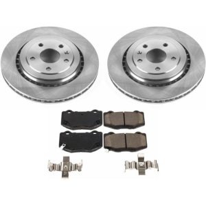 Cadillac ATS Brake Kit - Rear - PowerStop - Autospecialty Rotors + Z17 Evolution Plus Ceramic Pads - `16-`18