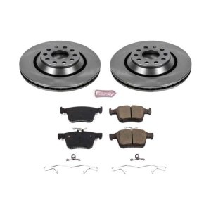 Audi RS3 Brake Kit - Rear - PowerStop - OE Replacement Rotors + Z17 Evolution Plus Ceramic Pads - `17-`18