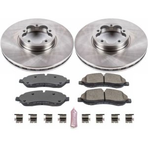 Ford Transit-350 HD Brake Kit - Front - PowerStop - Z17 Evolution Plus Ceramic Pads + Autospecialty Brake Rotors - `15-`18 Ford Transit-350 HD Brake Kit - Front - PowerStop - Z17 Evolution Plus Ceramic Pads + Autospecialty Brake Rotors - `15-`18
