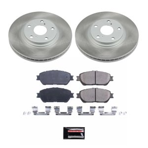 BMW 528i Brake Kit - Front + Rear - PowerStop - Autospecialty Rotors + Z17 Evolution Plus Ceramic Pads - `12-`13