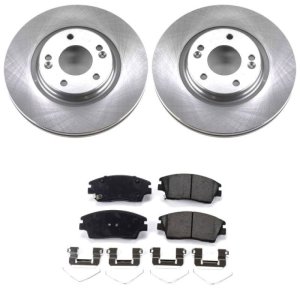 Hyundai Elantra Brake Kit - Front - PowerStop - Z17 Evolution Plus Ceramic Pads + Autospecialty Rotors - `17-`19 Hyundai Elantra Brake Kit - Front - PowerStop - Z17 Evolution Plus Ceramic Pads + Autospecialty Rotors - `17-`19