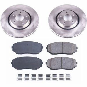 Mazda CX-9 Brake Kit - Front - PowerStop - Z17 Evolution Plus Ceramic Pads + Autospecialty Rotors - `16-`18 Mazda CX-9 Brake Kit - Front - PowerStop - Z17 Evolution Plus Ceramic Pads + Autospecialty Rotors - `16-`18