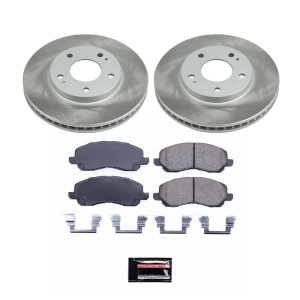 Audi A4 Quattro Brake Kit - Front + Rear - PowerStop - Autospecialty Rotors + Z17 Evolution Plus Ceramic Pads - `04-`06
