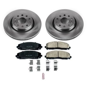 Jeep Wrangler Brake Kit - Front - PowerStop - Z17 Stock Replacement Rotors + Z17 Evolution Plus Ceramic Pads - `18-`19 Jeep Wrangler Brake Kit - Front - PowerStop - Z17 Stock Replacement Rotors + Z17 Evolution Plus Ceramic Pads - `18-`19