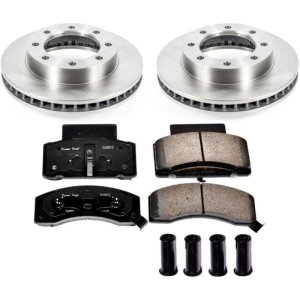 Chevrolet K3500 Brake Kit - Front - PowerStop - Z17 Evolution Plus Ceramic Pads + Autospecialty Rotors - `92-`00