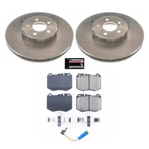 Mercedes-Benz E300 Brake Kit - Front - PowerStop - Z17 Evolution Plus Ceramic Pads + Autospecialty Rotors - 2017 Mercedes-Benz E300 Brake Kit - Front - PowerStop - Z17 Evolution Plus Ceramic Pads + Autospecialty Rotors - 2017