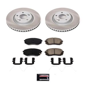 Chevrolet S10 Brake Kit - Front + Rear - PowerStop - Z17 Evolution Plus Ceramic Pads + Autospecialty Rotors - 2003