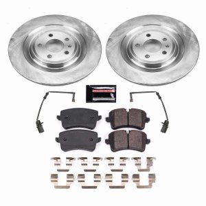 Audi S8 Brake Kit - Rear - PowerStop - Autospecialty Rotors + Z17 Evolution Plus Ceramic Pads - 2018