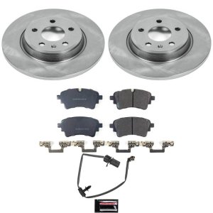 Audi A4 Brake Kit - Rear - PowerStop - Autospecialty Rotors + Z17 Evolution Plus Ceramic Pads - 2020