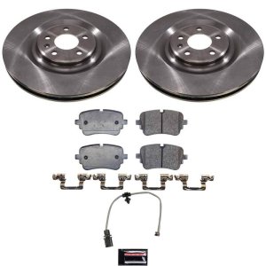 Audi e-tron Quattro Brake Kit - Rear - PowerStop - Z17 Stock Replacement Rotors + Z17 Evolution Plus Ceramic Pads - 2021 Audi e-tron Quattro Brake Kit - Rear - PowerStop - Z17 Stock Replacement Rotors + Z17 Evolution Plus Ceramic Pads - 2021