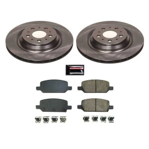 Tesla 3 Brake Kit - Rear - PowerStop - Z17 Evolution Plus Ceramic Pads + Autospecialty Rotors - `17-`21 Tesla 3 Brake Kit - Rear - PowerStop - Z17 Evolution Plus Ceramic Pads + Autospecialty Rotors - `17-`21