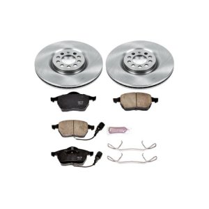 Audi TT Brake Kit - Front - PowerStop - Autospecialty Rotors + Z17 Evolution Plus Ceramic Pads - `99-`06