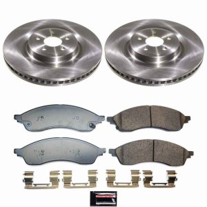 Ford Edge Brake Kit - Front - PowerStop - Z17 Evolution Plus Ceramic Pads + Autospecialty Rotors - `21-`24