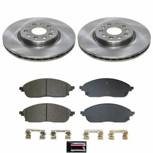 Jeep Grand Cherokee Brake Kit - Front - PowerStop - OE Style Rotors + Z17 Evolution Plus Ceramic Pads - `22-`24 Jeep Grand Cherokee Brake Kit - Front - PowerStop - OE Style Rotors + Z17 Evolution Plus Ceramic Pads - `22-`24
