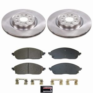 Jeep Grand Cherokee Brake Kit - Front - PowerStop - Z17 Evolution Plus Ceramic Pads + Autospecialty Rotors - `22-`24 Jeep Grand Cherokee Brake Kit - Front - PowerStop - Z17 Evolution Plus Ceramic Pads + Autospecialty Rotors - `22-`24
