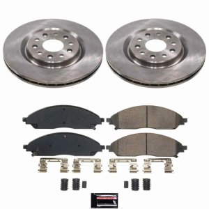 Chrysler Pacifica Brake Kit - Front - PowerStop - Z17 Evolution Plus Ceramic Pads + Autospecialty Rotors - `20-`25