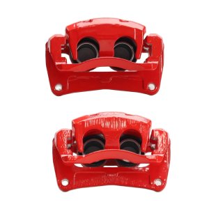 Subaru Crosstrek Brake Calipers - Front - PowerStop - Red - `18-`23