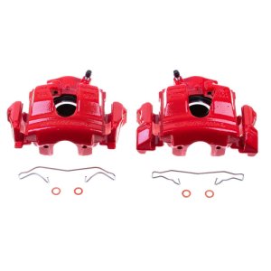 Mercedes-Benz C230 Brake Calipers - Front - PowerStop - Powder Coated - Red - `99-`00 Mercedes-Benz C230 Brake Calipers - Front - PowerStop - Powder Coated - Red - `99-`00