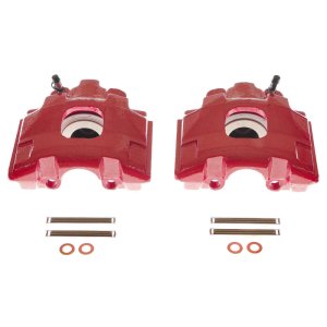 Mercedes-Benz ML320 Brake Calipers - Front - PowerStop - Powder Coated - Red - `98-`03