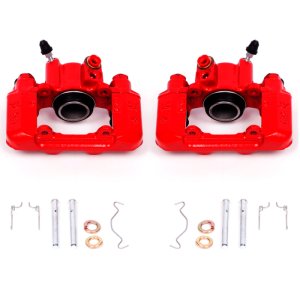 Pontiac Vibe Brake Calipers - Rear - PowerStop - High-Temp Powder Coated - Red - `03-`06 Pontiac Vibe Brake Calipers - Rear - PowerStop - High-Temp Powder Coated - Red - `03-`06