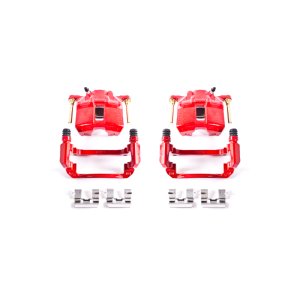 Honda Accord Brake Calipers (2) - Front - PowerStop - Powder Coated - Red - `03-`07