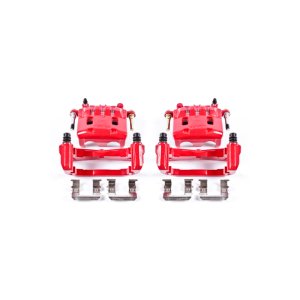 Subaru XV Crosstrek Brake Calipers - Front - PowerStop - High-Temp Powder Coated - Red - `16-`17