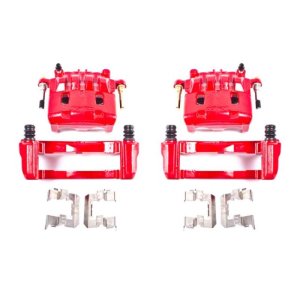 Subaru XV Crosstrek Brake Calipers - Front - PowerStop - High-Temp Powder Coated - Red - `16-`17 Subaru XV Crosstrek Brake Calipers - Front - PowerStop - High-Temp Powder Coated - Red - `16-`17