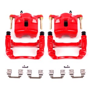 Pontiac Vibe Brake Calipers - Front - PowerStop - High-Temp Powder Coated - Red - `03-`08