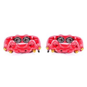 Toyota Sequoia Brake Calipers (Pair) - Front - PowerStop - Powder Coated - Red - `01-`07 Toyota Sequoia Brake Calipers (Pair) - Front - PowerStop - Powder Coated - Red - `01-`07