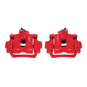 Toyota 4Runner Brake Calipers - Rear - PowerStop - Powder Coated + Brackets - Red - `03-`09 Toyota 4Runner Brake Calipers - Rear - PowerStop - Powder Coated + Brackets - Red - `03-`09