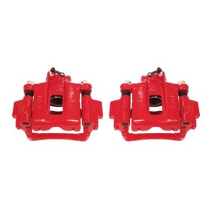 Toyota 4Runner Brake Calipers - Rear - PowerStop - Powder Coated + Brackets - Red - `03-`09 Toyota 4Runner Brake Calipers - Rear - PowerStop - Powder Coated + Brackets - Red - `03-`09