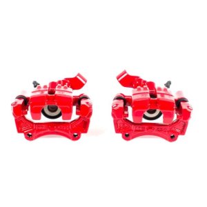 Mazda Miata Brake Calipers - Rear - PowerStop - Floating Manual Parking with Bracket - Red - `01-`05 Mazda Miata Brake Calipers - Rear - PowerStop - Floating Manual Parking with Bracket - Red - `01-`05