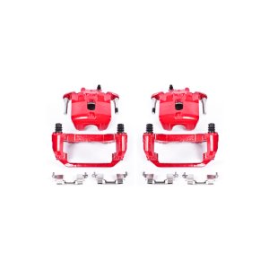 Nissan Maxima Brake Calipers - Front - PowerStop - High-Temp Powder Coated - Red - `03-`07