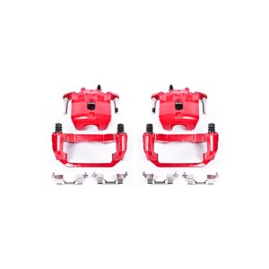 Nissan Maxima Brake Calipers - Front - PowerStop - High-Temp Powder Coated - Red - `03-`07